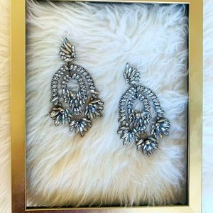 Silver Statement Earrings - Brand New